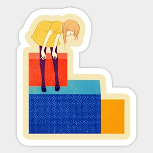 Colored bricks Sticker